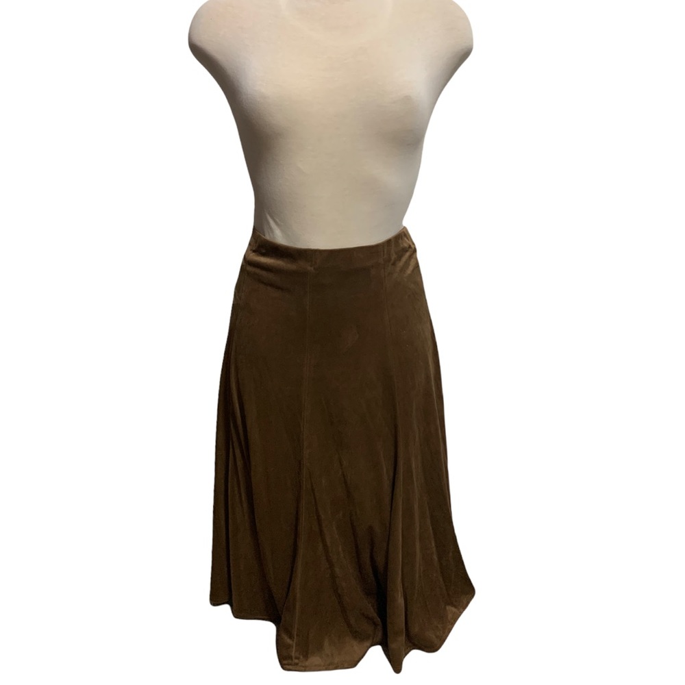 Zac & Rachel Brown Bohemian Hippie Suede skirt
